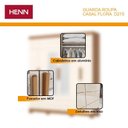 Ver imagem 4 de Guarda Roupa Casal 6 Portas com 2 Espelhos 2 Gavetas Flora D215 Cinamomo Off White - Henn