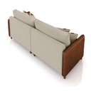 Ver imagem 4 de Sofá 2 Lugares Living 172cm Pé Madeira Valença Marrom/veludo K01 - D\'rossi Cor Bege