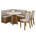 Ver imagem 2 de Canto Baú Nova York com 1 Mesa Redonda e 2 Cadeiras Dalas