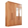Guarda-roupa Casal com Espelho 4 Portas 2 Gavetas França - 3
