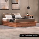 Ver imagem 2 de Cama Casal Estilo Industrial Chess F04 Solanum - Mpozenato