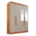 Ver imagem 3 de Guarda-roupa Casal com Espelho 4 Portas 2 Gavetas França