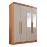 Guarda-roupa Casal com Espelho 4 Portas 2 Gavetas França - 3