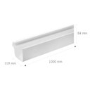 Ver imagem 4 de Barra de Calha 1m Branca Jardim e Varanda