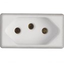 Ver imagem 1 de Kit 8 Modulo Tomada 2p+t Tramontina 10 a 250 V Branco