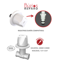 Ver imagem 2 de Reparo para Registro de Pressão com Canopla Abertura Rotativa Búzios Luxo Cor Branco Durín