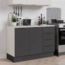 Ver imagem 2 de Balcão Pia 120cm com Tampo com Rodapé Puxador 150cm Ipanema CabeCasa MadeiraOriginals