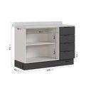 Ver imagem 3 de Balcão Pia 120cm com Tampo com Rodapé Puxador 150cm Ipanema CabeCasa MadeiraOriginals