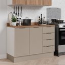 Ver imagem 2 de Balcão Pia 120cm com Tampo com Rodapé Puxador 150cm Ipanema CabeCasa MadeiraOriginals