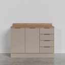 Ver imagem 5 de Balcão Pia 120cm com Tampo com Rodapé Puxador 150cm Ipanema CabeCasa MadeiraOriginals