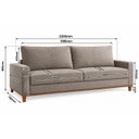 Ver imagem 3 de Sofá Fixo Living 2 Almofadas Soltas 4 Lugares 220cm Ares