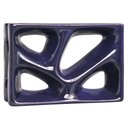 Ver imagem 1 de Elemento Vazado Louça Rama Azul Cobalto Esmaltado - 750280 - CERAMICA MARTINS