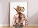 Ver imagem 2 de Quadro Decorativo Cowgirl Boiadeira Cavalo Rodeio Mulher Quarto Decoração