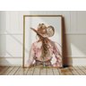 Quadro Decorativo Cowgirl Boiadeira Cavalo Rodeio Mulher Quarto Decoração - 1