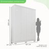 Guarda-roupa Casal 4 Portas 2 Gavetas França - 4