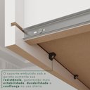 Ver imagem 7 de Guarda-Roupa Solteiro 4 Portas 2 Gavetas com Pés França Branco