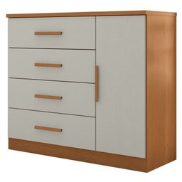 Cômoda Sapateira 1 Porta 4 Gavetas Genova Plus - 2