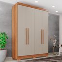 Ver imagem 2 de Guarda-roupa Casal 4 Portas 2 Gavetas França