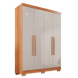Guarda-roupa Casal 4 Portas 2 Gavetas França - 3