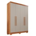 Ver imagem 3 de Guarda-roupa Casal 4 Portas 2 Gavetas França