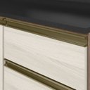 Ver imagem 5 de Cozinha Completa Modulada Torre Quente 5 Peças 100% MDF Angela Branco/Carvalho Tok/Bianco