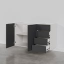 Ver imagem 7 de Balcão Pia 120cm sem Tampo sem Rodapé Puxador 150cm Ipanema CabeCasa MadeiraOriginals