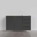 Ver imagem 5 de Balcão Pia 120cm sem Tampo sem Rodapé Puxador 150cm Ipanema CabeCasa MadeiraOriginals