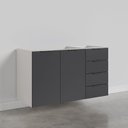 Ver imagem 4 de Balcão Pia 120cm sem Tampo sem Rodapé Puxador 150cm Ipanema CabeCasa MadeiraOriginals