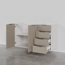 Ver imagem 7 de Balcão Pia 120cm sem Tampo sem Rodapé Puxador 150cm Ipanema CabeCasa MadeiraOriginals