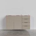 Ver mais imagens de Balcão Pia Planejado 120cm sem Tampo sem Rodapé Puxador 150cm Ipanema CabeCasa MadeiraOriginals
