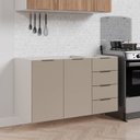 Ver imagem 2 de Balcão Pia 120cm sem Tampo sem Rodapé Puxador 150cm Ipanema CabeCasa MadeiraOriginals