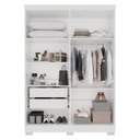 Ver imagem 3 de Guarda-roupa Casal com Espelho 4 Portas 2 Gavetas França