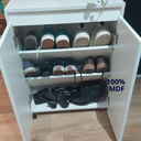 Ver imagem 6 de Sapateira para Quarto  2 Portas - Branco - Compacta