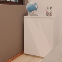 Sapateira para Quarto  2 Portas - Branco - Compacta - 2