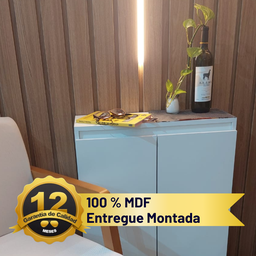 Sapateira para Quarto  2 Portas - Branco - Compacta - 8