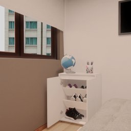 Sapateira para Quarto  2 Portas - Branco - Compacta - 7