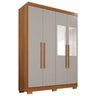 Guarda-roupa Casal com Espelho 4 Portas 2 Gavetas França - 3