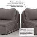 Ver mais imagens de Sofá Cama Retrátil e Reclinável 3 Lugares Bipartido 246cm Masaya Yescasa