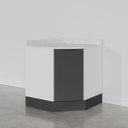 Ver imagem 5 de Balcão Canto Oblíquo com Tampo com Rodapé Puxador 150cm Ipanema CabeCasa MadeiraOriginals