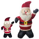 Ver imagem 1 de Papai Noel Inflável Iluminado Natal Veludo Enfeite Natalino Grande Inflador Embutido Decoração Loja