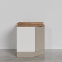 Ver mais imagens de Balcão Canto Oblíquo com Tampo com Rodapé Puxador 150cm Ipanema CabeCasa MadeiraOriginals