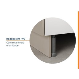 Balcão Canto Oblíquo com Tampo com Rodapé Puxador 150cm Ipanema CabeCasa MadeiraMadeira - 12