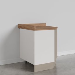 Balcão Canto Oblíquo com Tampo com Rodapé Puxador 150cm Ipanema CabeCasa MadeiraMadeira - 7