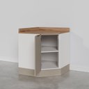 Ver imagem 6 de Balcão Canto Oblíquo com Tampo com Rodapé Puxador 150cm Ipanema CabeCasa MadeiraOriginals