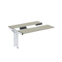 Ver imagem 1 de Complemento de Mesa Plataforma para Coworking para 2 Pessoas 150x120 150cm Industrial Nogueira Casablanca e Branco Bege