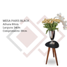 Mesa de Canto e Apoio Lateral Orgânica Paris Black - 2