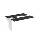 Ver imagem 1 de Complemento de Mesa Plataforma para Coworking para 2 Pessoas 150x120 150cm Industrial Preto e Branco