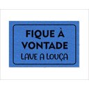 Ver imagem 1 de Tapete Capacho Fique À Vontade Lave a Louça