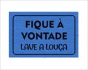 Ver imagem 1 de Tapete Capacho Fique À Vontade Lave a Louça