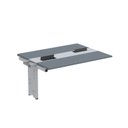 Ver imagem 1 de Complemento de Mesa Plataforma para Coworking para 2 Pessoas 150x120 150cm Industrial Grafito e Cinza